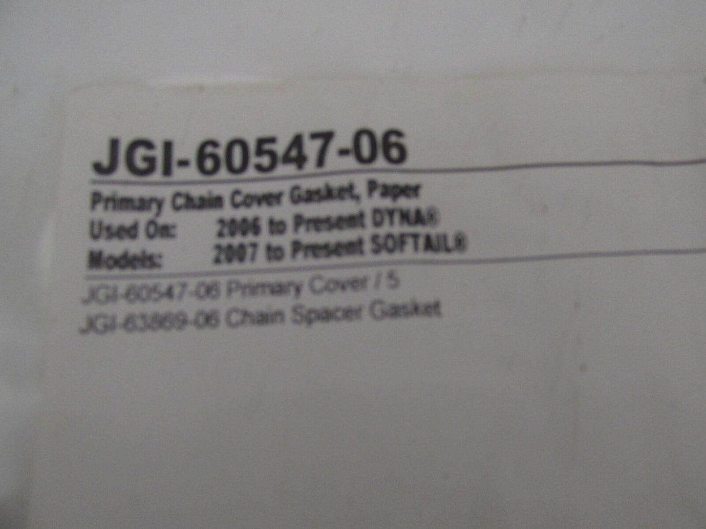 Lot of 5 Harley Davidson James NOS Primary Chain Cover Gaskets JGI-60547-06