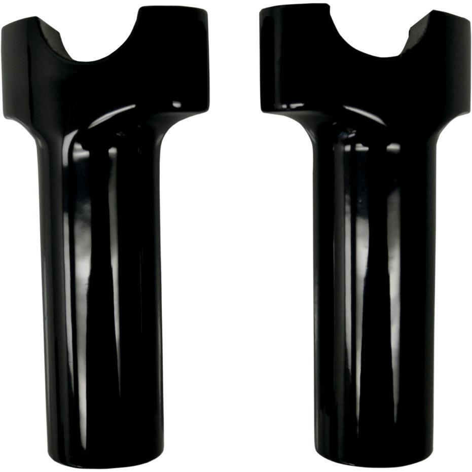 Drag Specialties 1 1/4in. Straight Buffalo Risers 4in. - Black 0602-0520