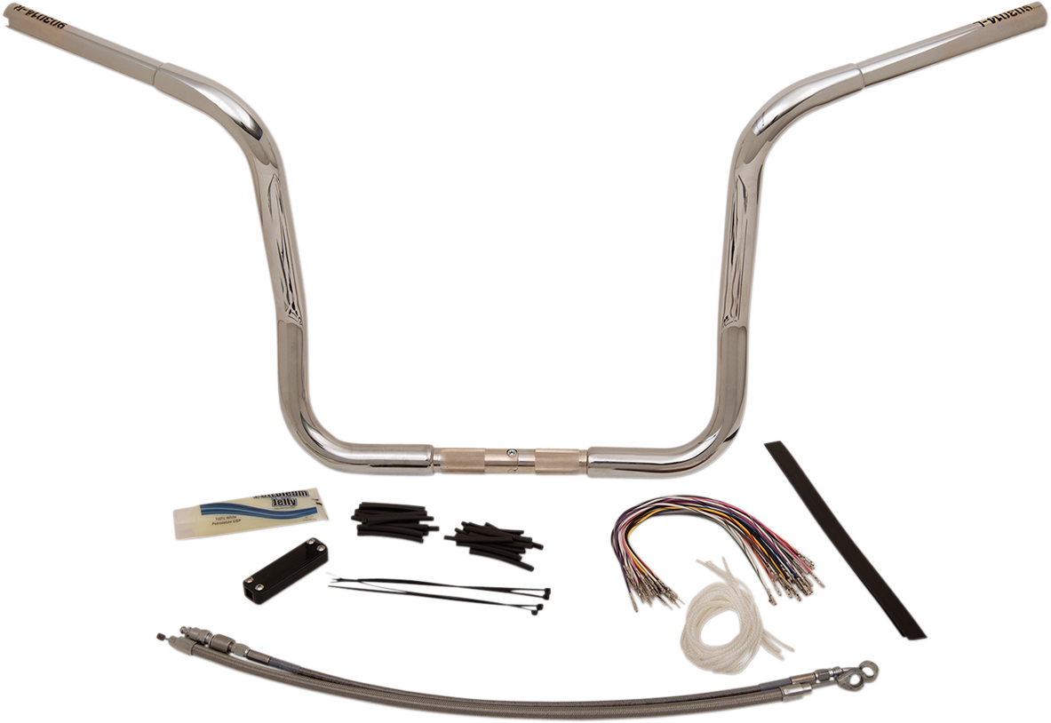 Fat Baggers, Inc. 1 1/4" EZ Install Round Top Handlebar Kits 14" Chrome 909414