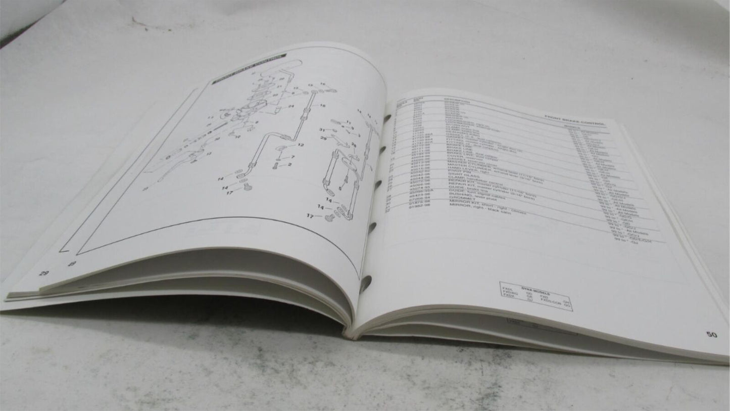 Harley-Davidson Official Factory 1999 Dyna Glide Models Parts Catalog 99439-99A