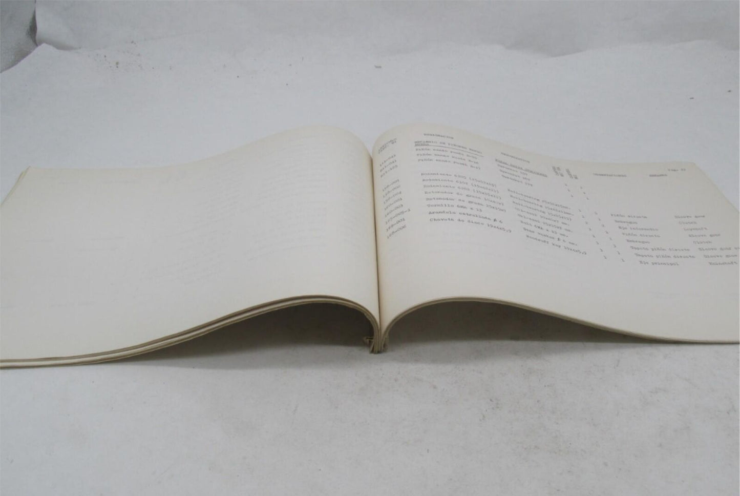 Bultaco Original Factory Provisional Campera Motorcycle Parts List Catalog