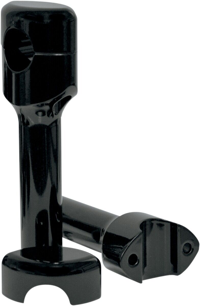 LA Choppers Smooth Riser for 1in. Handlebar 6in.Tall Black LA-7402-06B