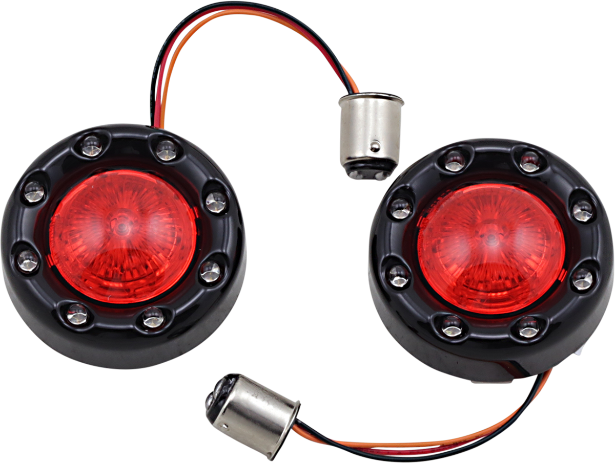 Custom Dynamics Rear Probeam Bullet Ringz Gloss Black/Red PB-BR-RR-57-BR