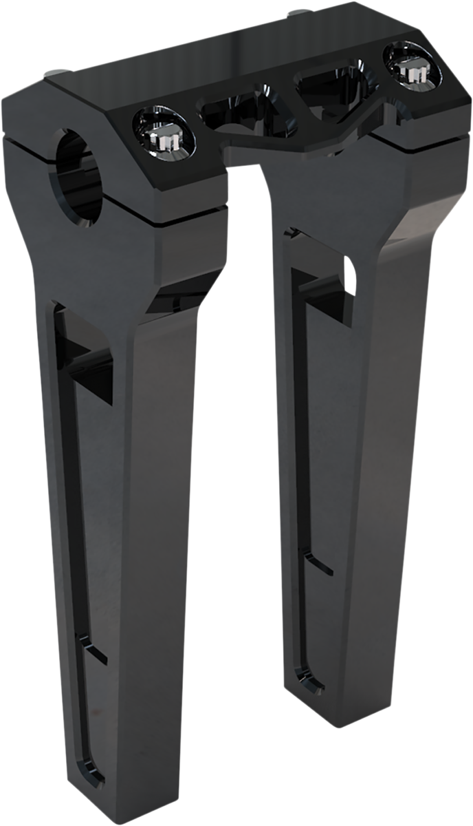 LA Choppers Risers 8" - 1" Clamping Black Anodized LA-7470-08B