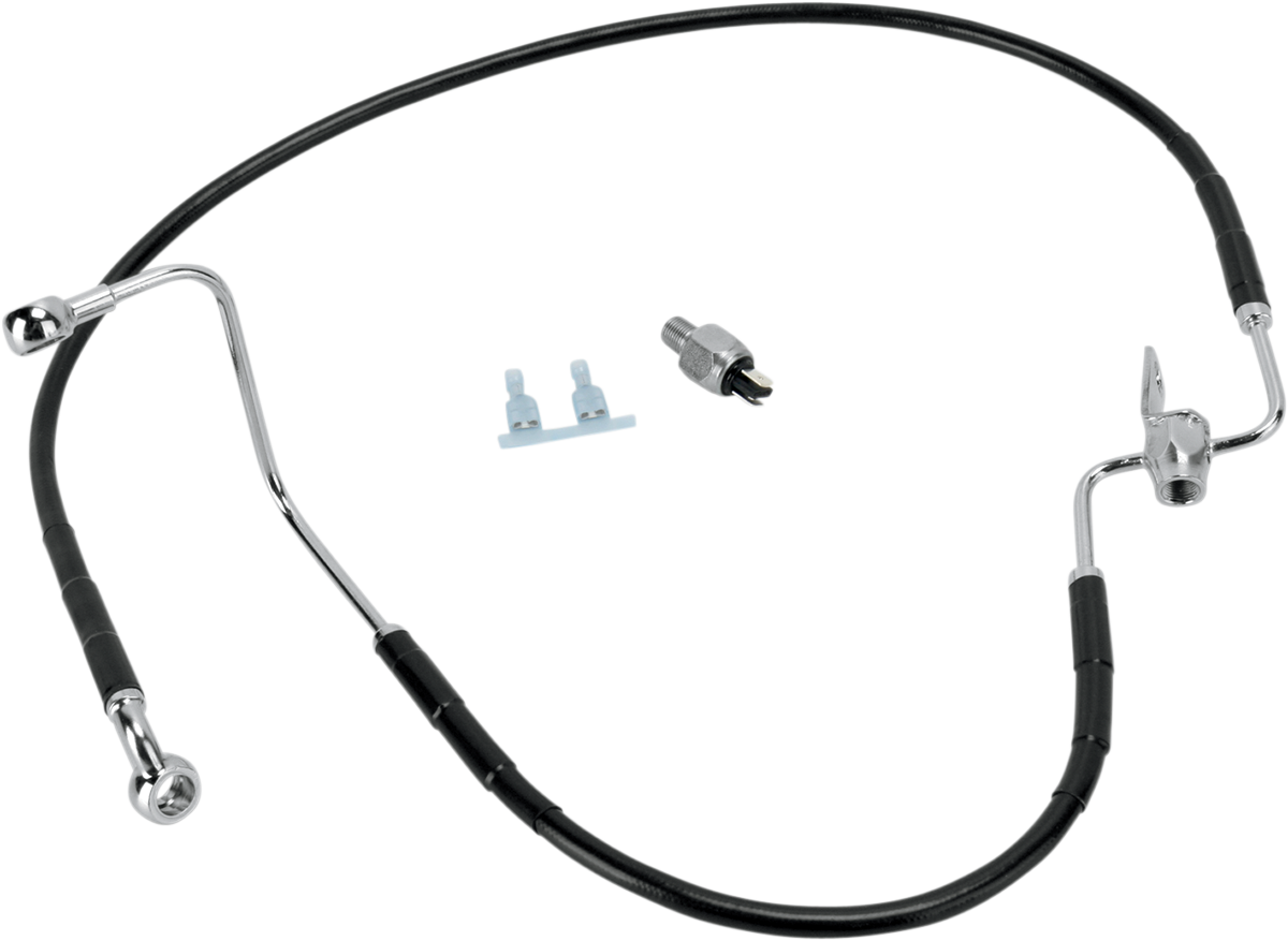 Drag Specialties Standard Length Rear Stainless Steel Brake Line Kit 1741-2945