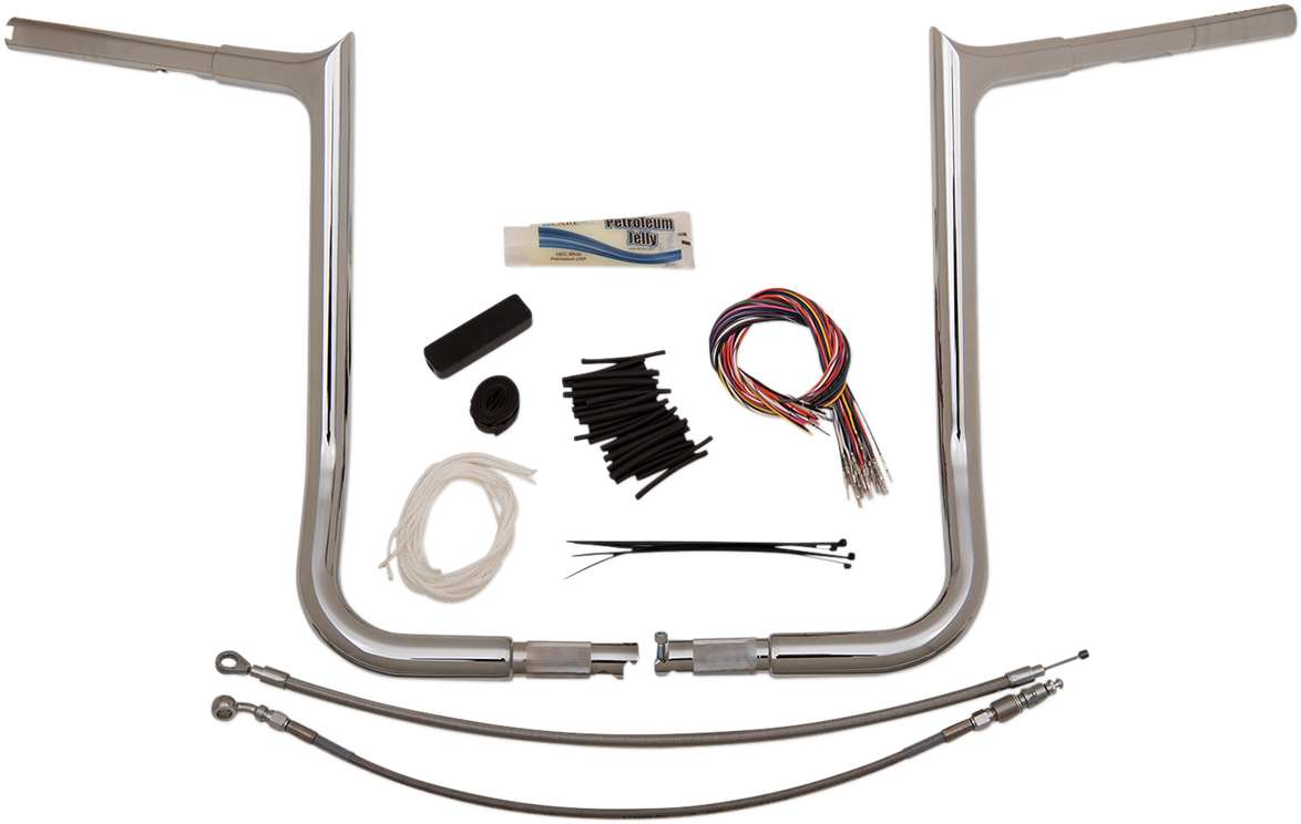 Fat Baggers, Inc. 1 1/4" EZ Install Pointed Top Handlebar Kits 16" Chrome 909116
