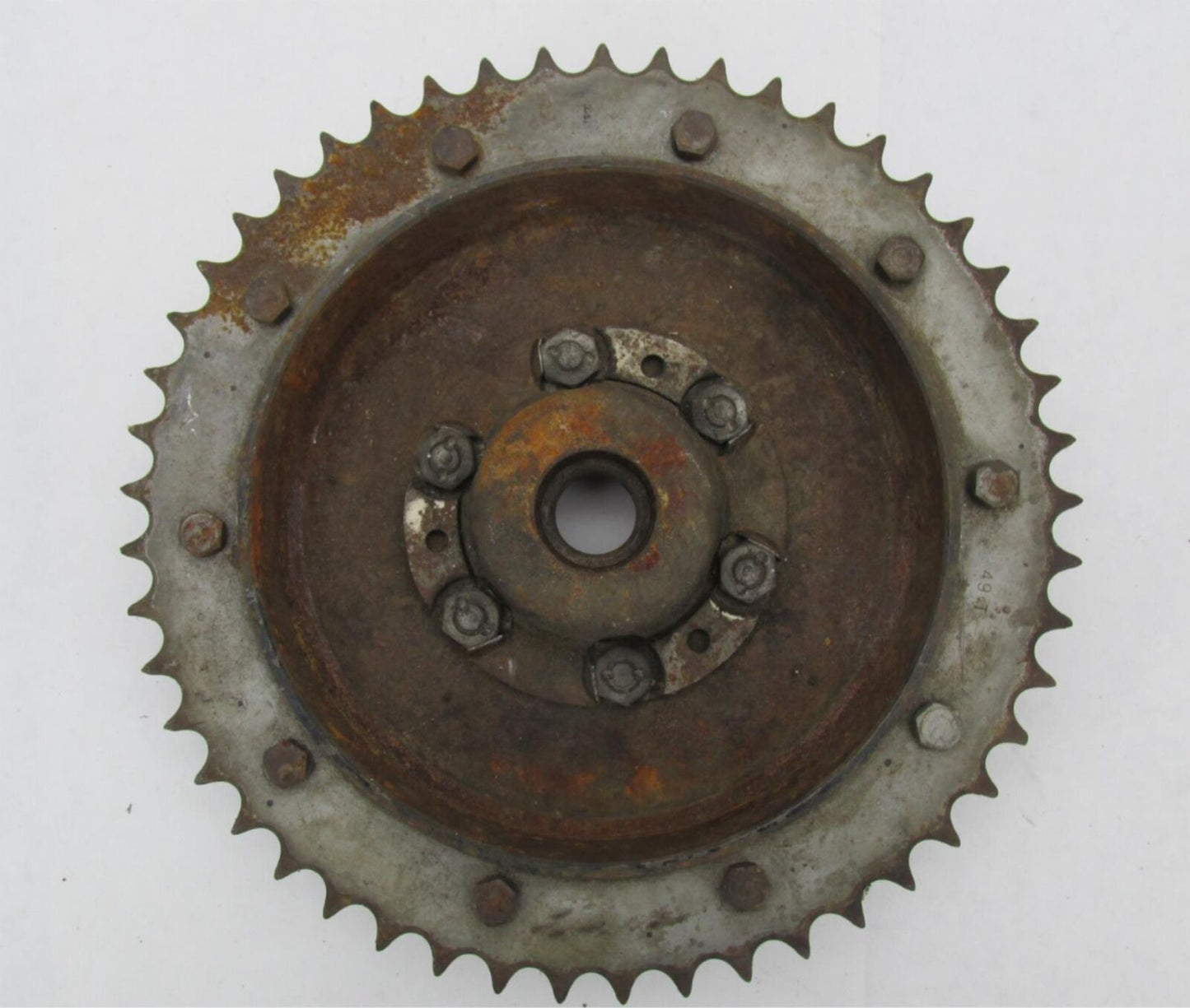 Vintage Original BSA A65 B50 Rear Wheel Drum Brake Plate and Sprocket