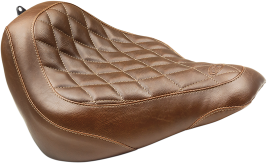 Mustang Wide Tripper Solo Seat Brown Diamond 83053