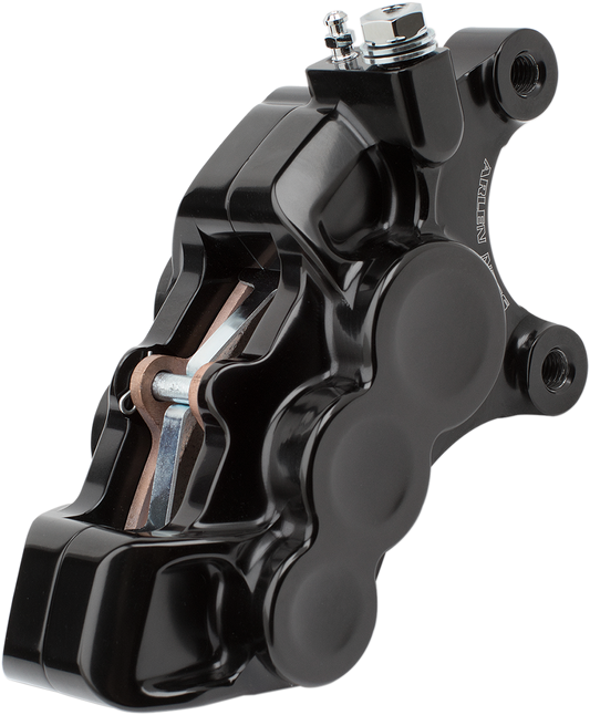 Arlen Ness Tech Brake Calipers 4 Piston Black Front Left 02-221