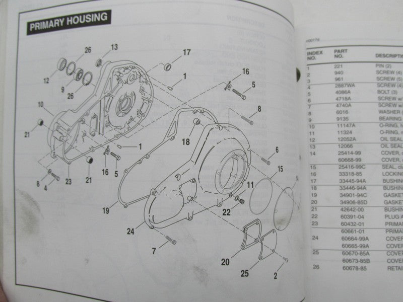 Harley Davidson Official Factory 2004 Touring Models Parts Catalog 994