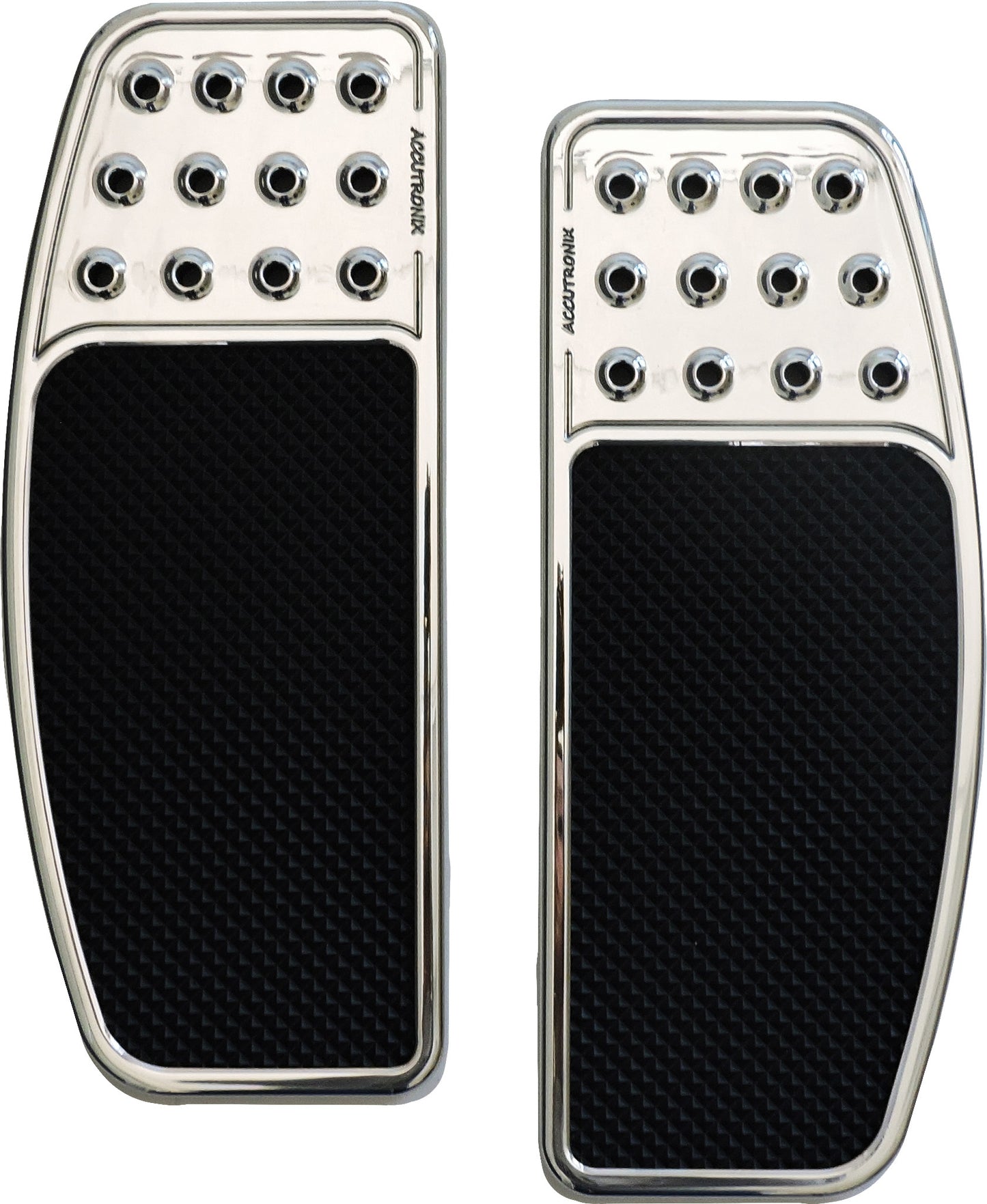 Accutronix Original Drilled Billet Floorboard Chrome FBF01-DOC
