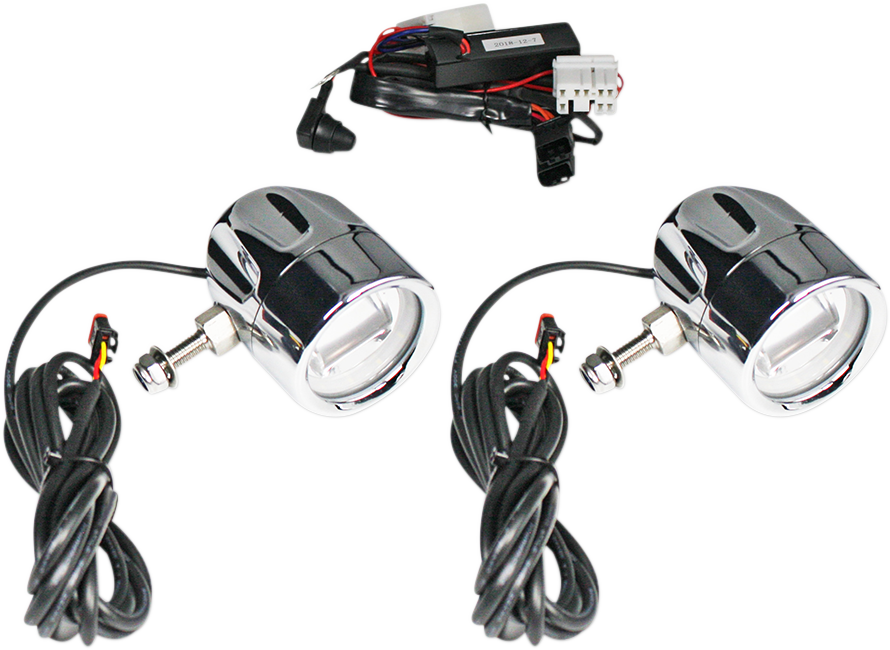 Custom Dynamics Probeam LED Halo Fog Lights Chrome PB-FOG-HD-C