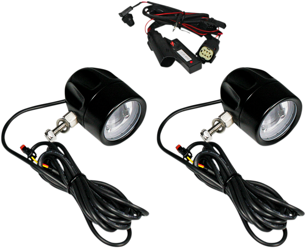 Custom Dynamics Probeam LED Halo Fog Lights Black PB-FOG-SS6-B