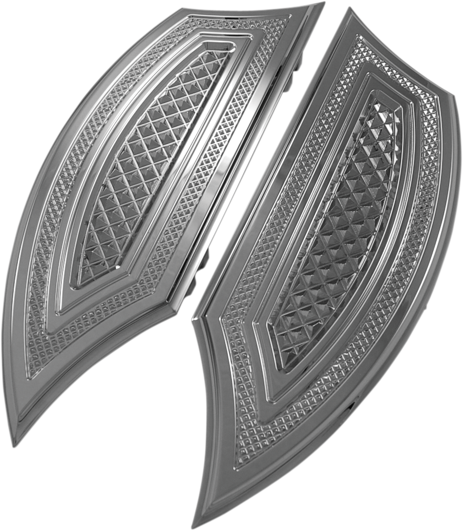 EDDIE TROTTA DESIGNS Driver Floorboards Chrome TC-553