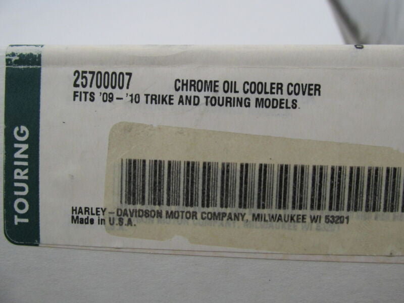 Harley Davidson Genuine NOS Chrome Oil Cooler Cover Shroud 25700007