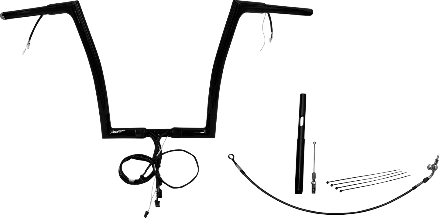 Fat Baggers, Inc. Plug & Play EZ Install 1-1/4" Flat Top Handlebar Kit 712914-B