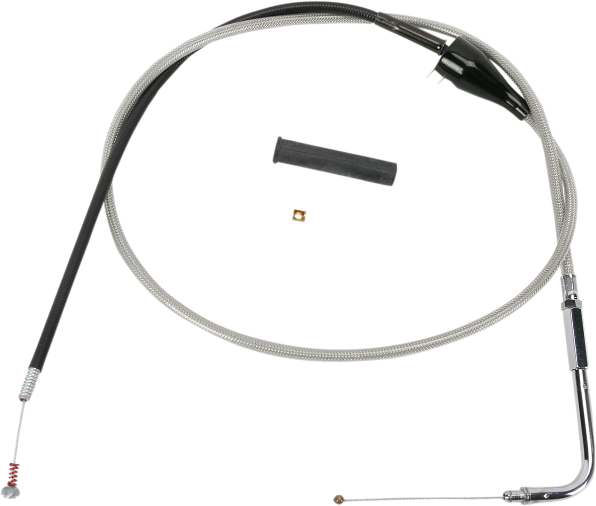 Drag Specialties Alternative Length Braided Idle Cable 46in.