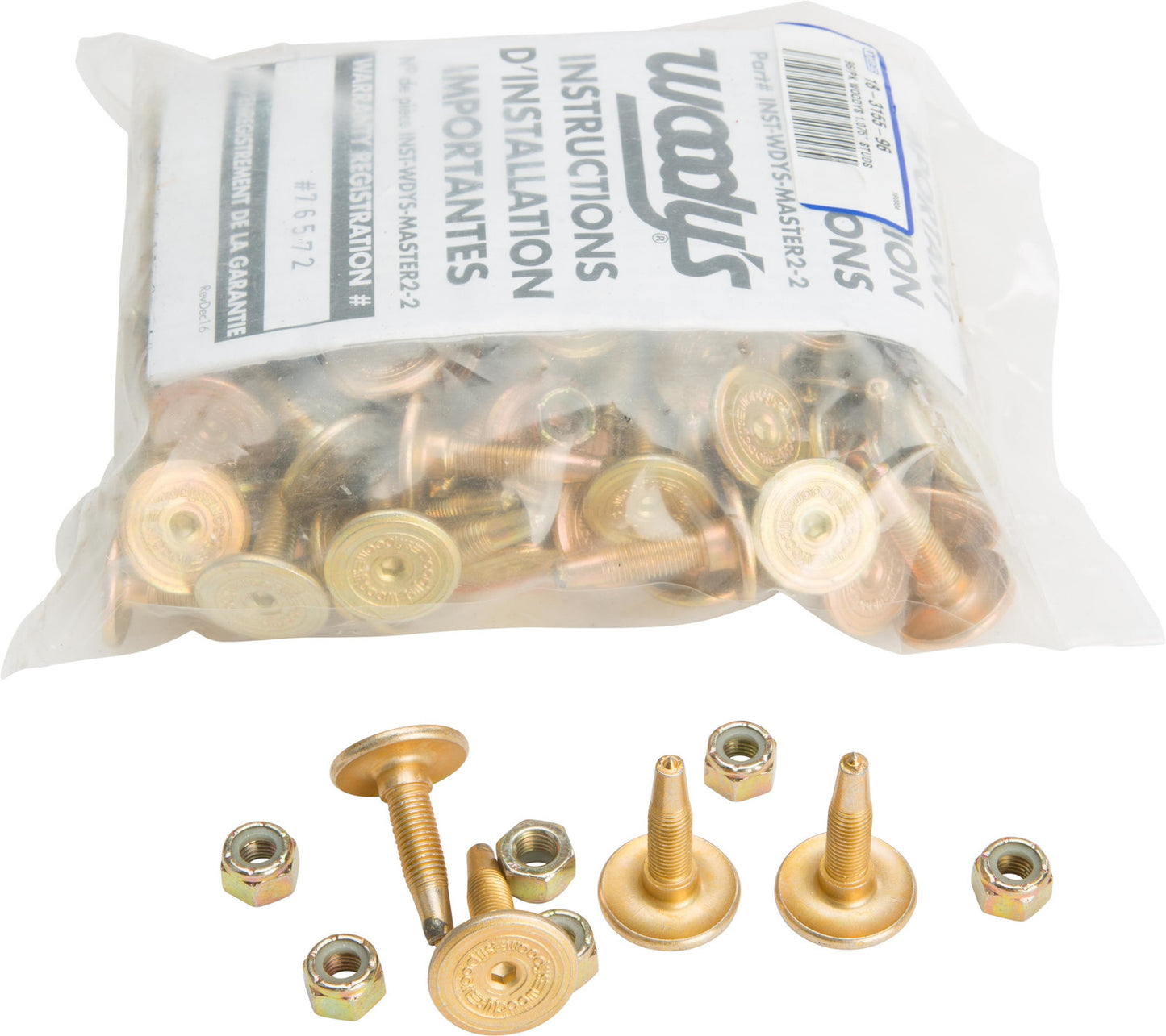 Woody's Gold Digger 60 deg. Traction Master Carbide Studs GDP6-1075-B