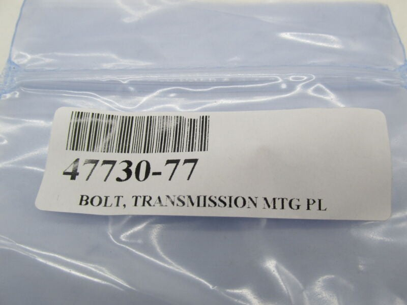 (1) Single Harley NOS Transmission Mounting Plate Carriage Bolt 47730-77