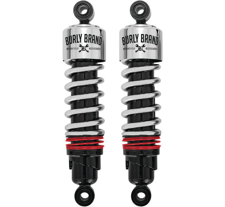 Burly Slammer Plus Shocks Chrome B28-1207