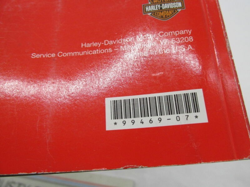 Harley Davidson Official 2007 Softail Models Owners Manual 99469-07