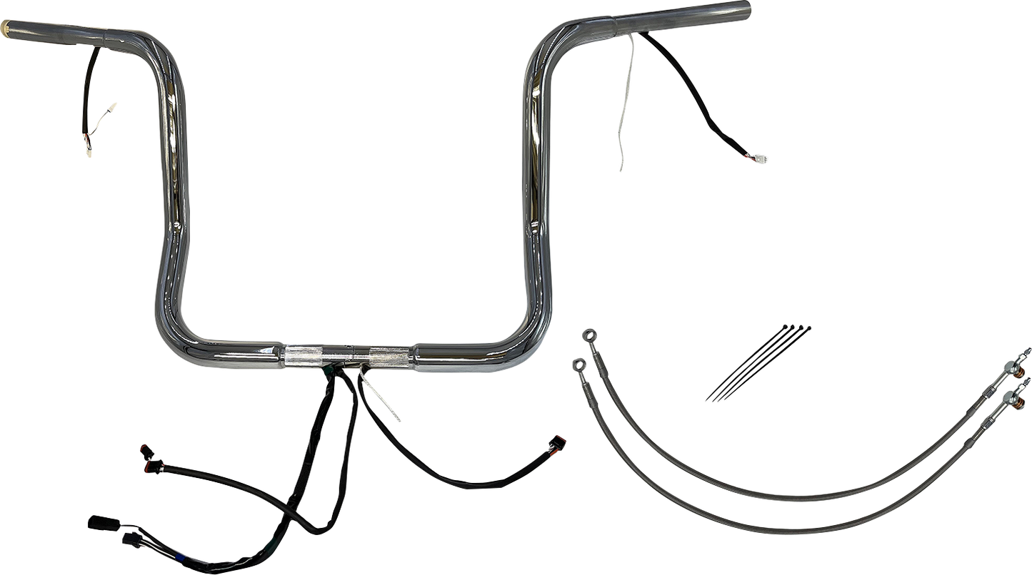 Fat Baggers, Inc. Plug & Play EZ Install 1-1/4" Round Top Handlebar Kit 902514