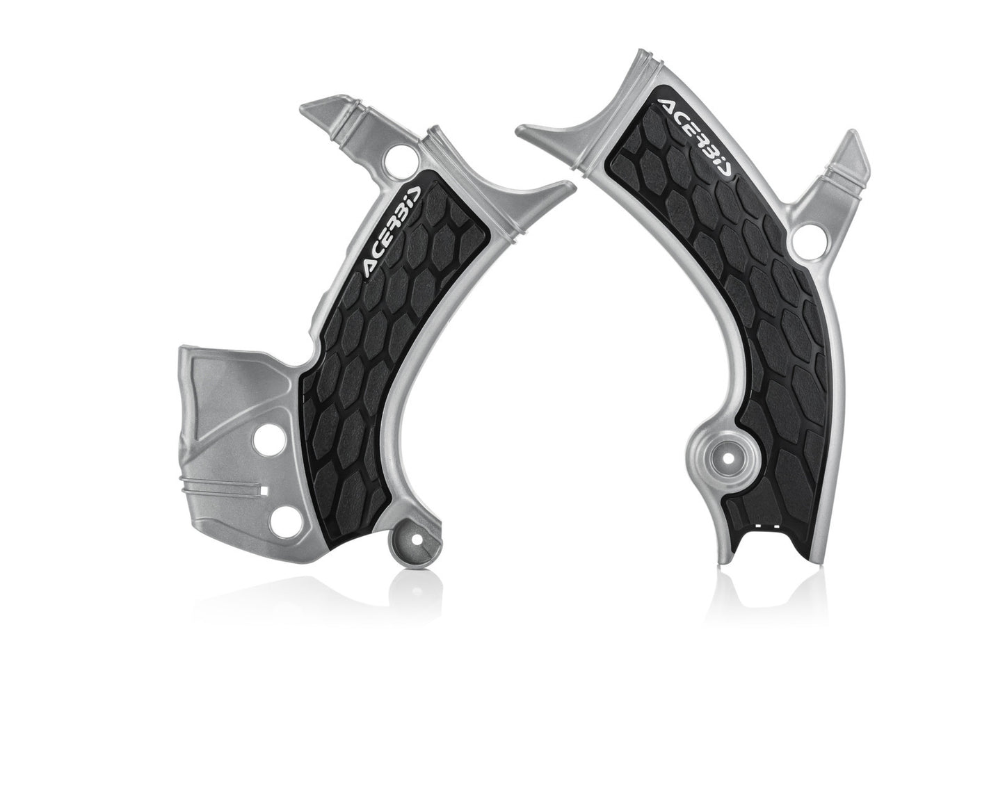 Acerbis X-Grip Frame Guards Black/Silver 2689411015
