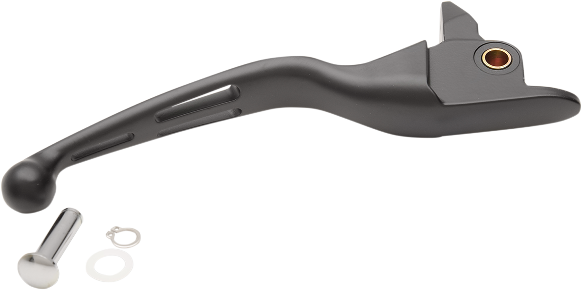 Drag Specialties Slotted Wide Blade Replacement Brake Lever Matte Black 0614-...