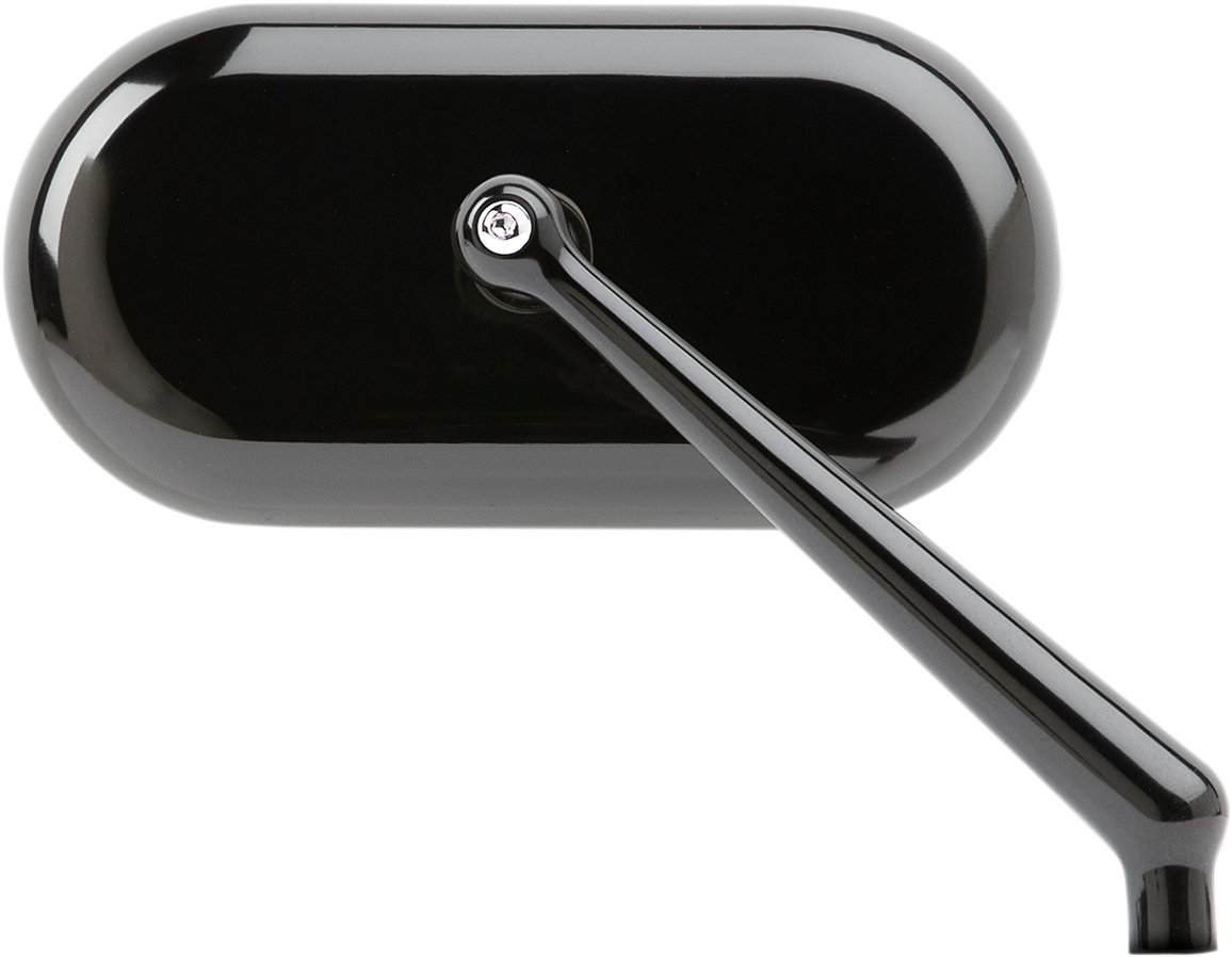 Arlen Ness Forged Oval Mirrors Black Right Hand 13-172