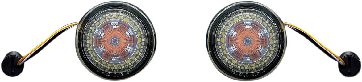 Custom Dynamics ProBEAM Front Dynamic Ringz LED Turn Signal Inserts PB-AW-1157