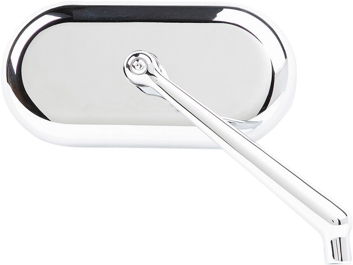 Arlen Ness Forged Oval Mirrors Chrome Right Hand 13-173