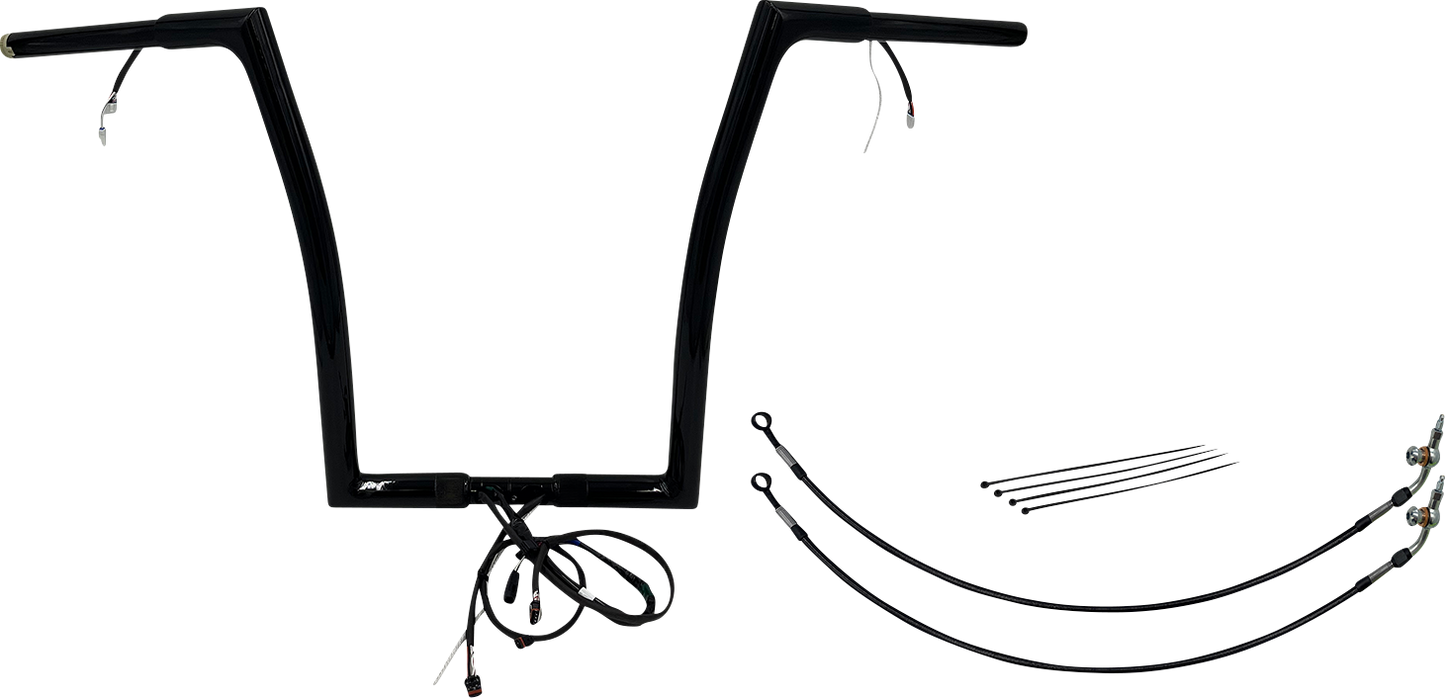Fat Baggers, Inc. Plug & Play EZ Install 1-1/4" Flat Top Handlebar Kit 701916-B