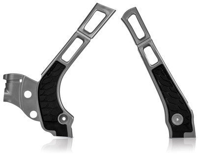Acerbis X-Grip Frame Guards Silver/Black 2464741015