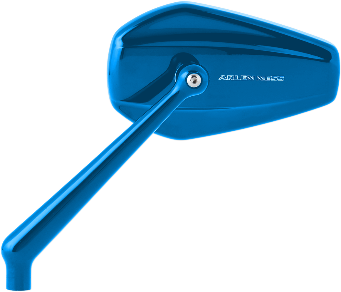 Arlen Ness Mini Stocker Mirrors Blue Left 13-150