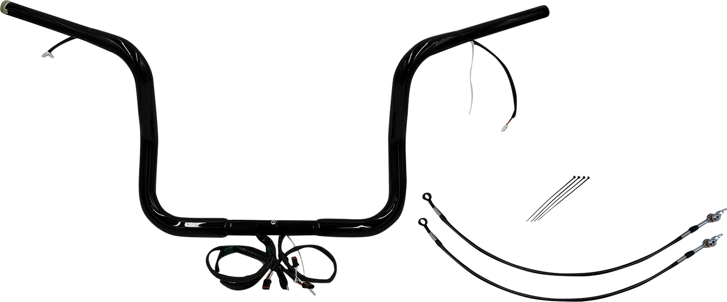 Fat Baggers, Inc. Plug & Play EZ Install 1-1/4" Round Top Handlebar Kit 901512-B