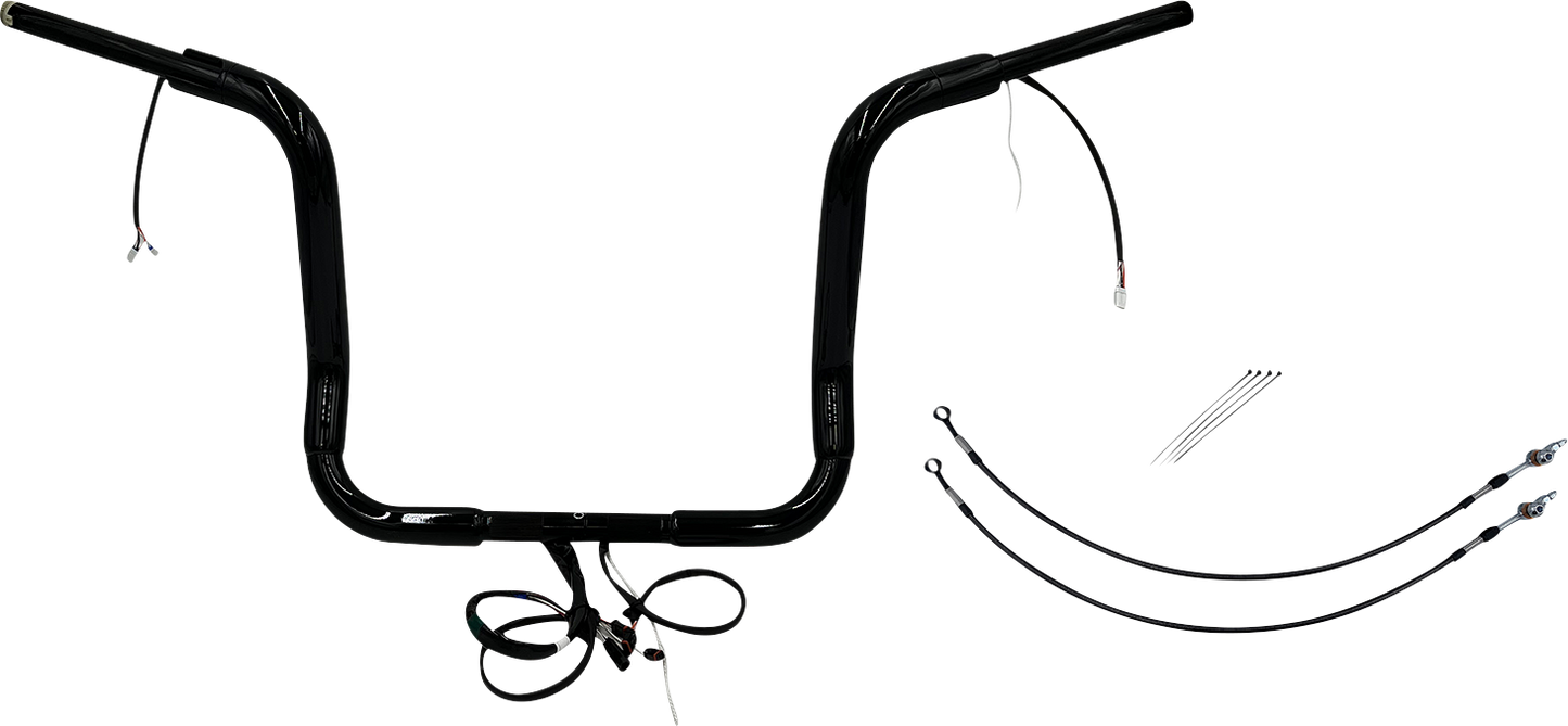 Fat Baggers, Inc. Plug & Play EZ Install 1-1/2" Round Top Handlebar Kit 801514-B