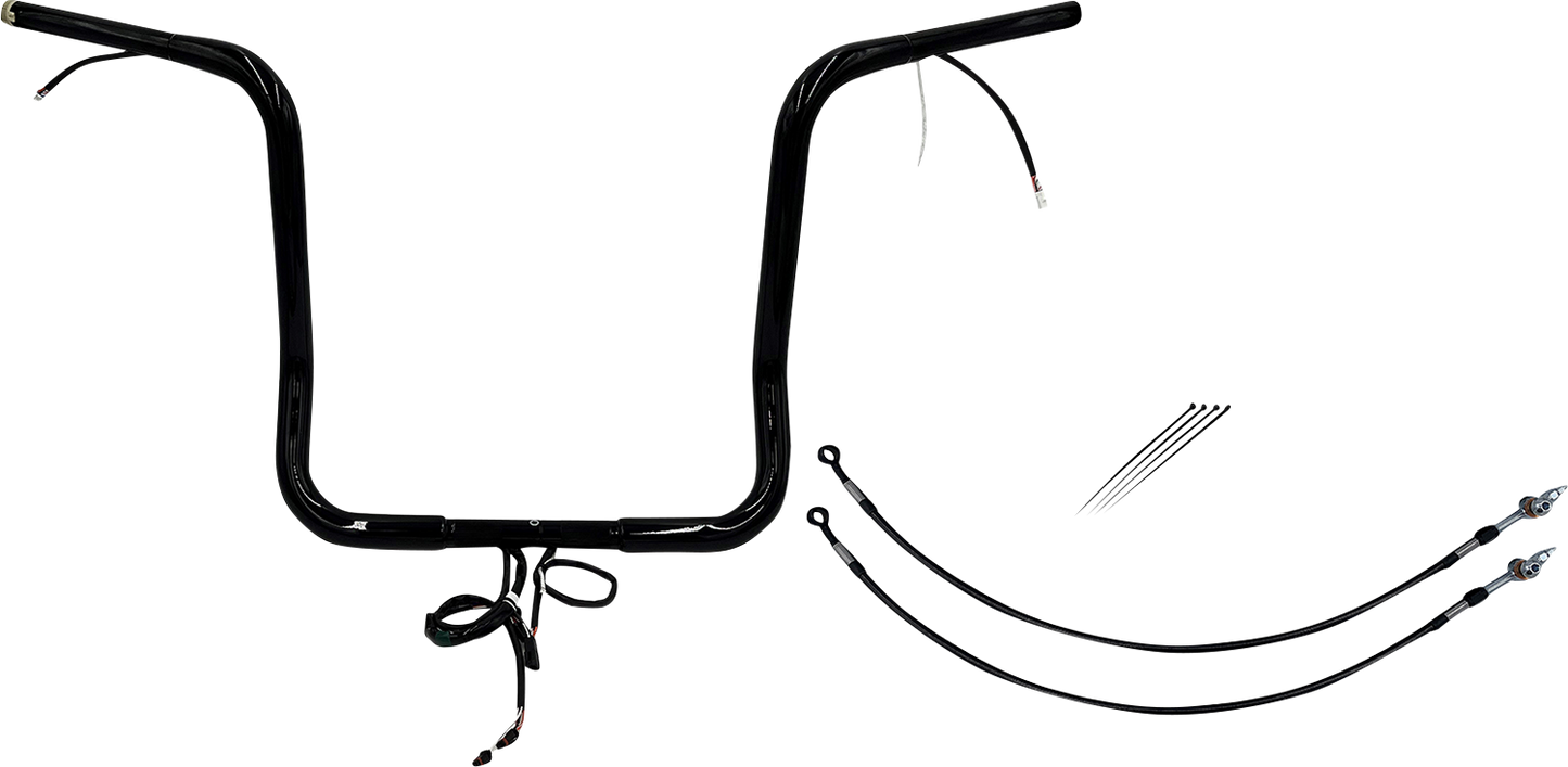 Fat Baggers, Inc. Plug & Play EZ Install 1-1/4" Round Top Handlebar Kit 912514-B