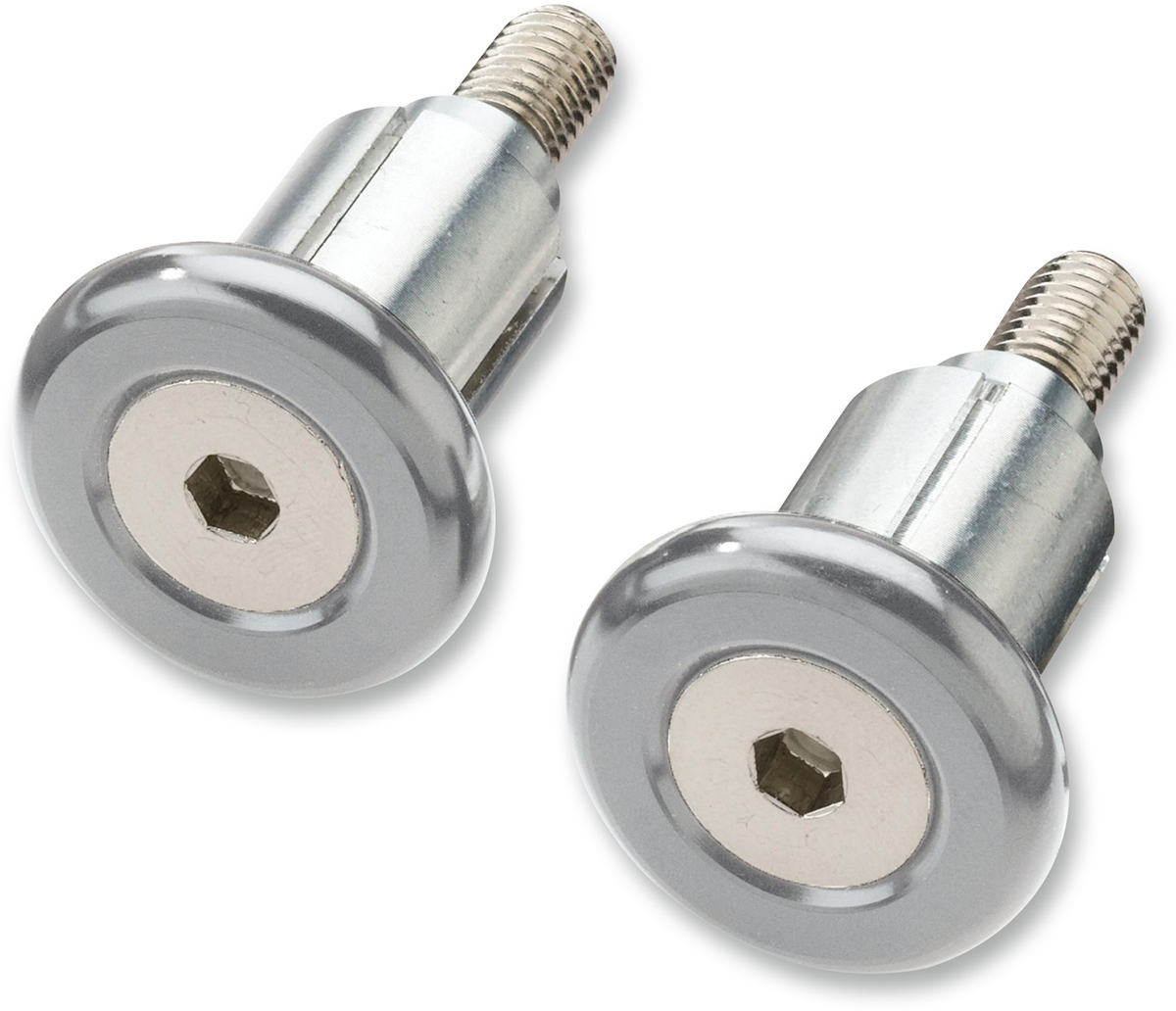 Moose Racing Handlebar End Caps Silver 0634-0475