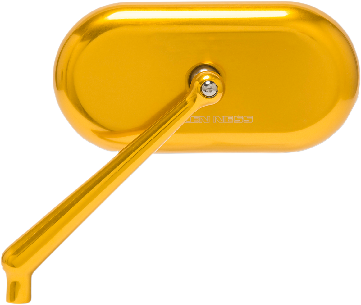 Arlen Ness Oval Mirror Gold Left 13-175