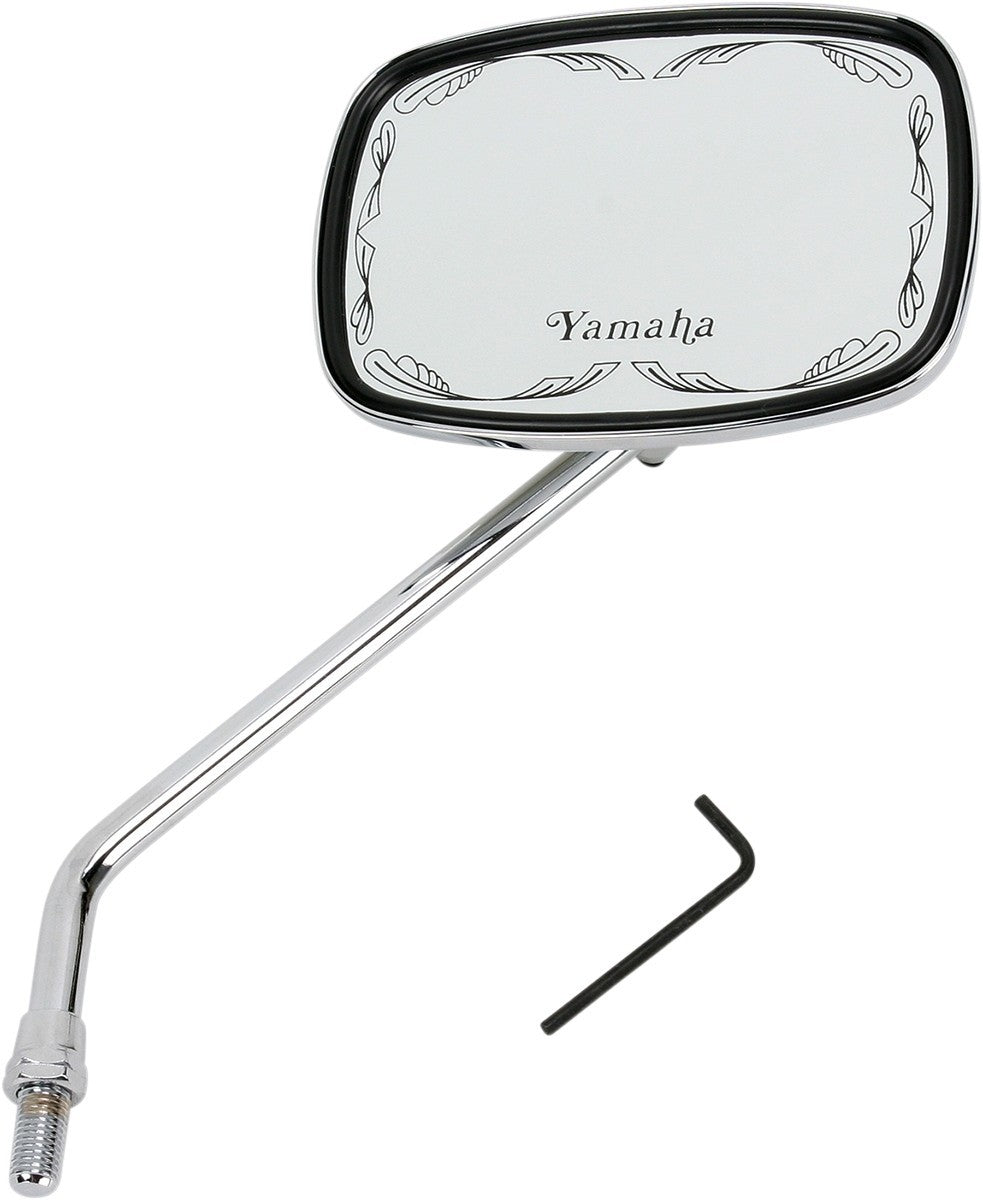 Emgo Universal Scrolled Mirror Yamaha 10mm Thread - Right 20-21774