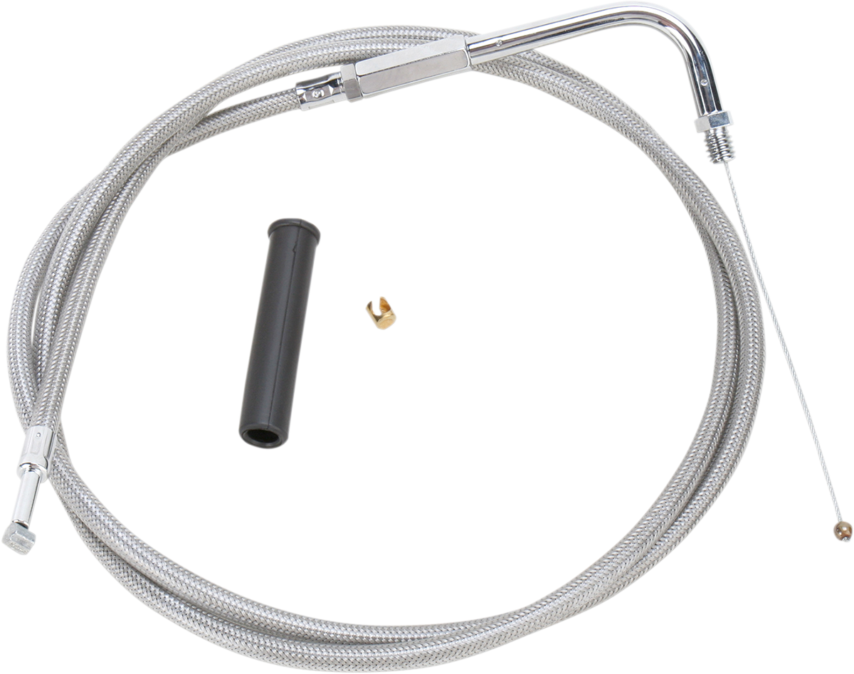 Drag Specialties Alternative Length Braided Throttle Cable 50in.
