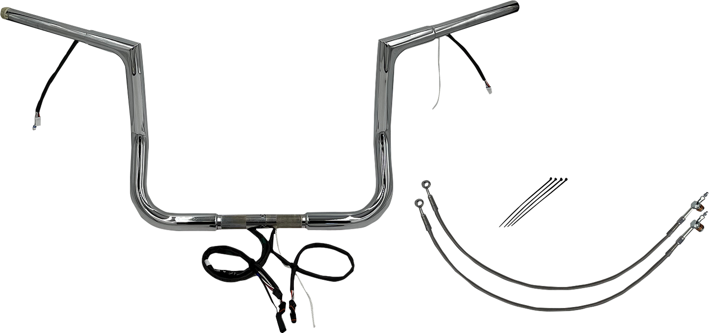 Fat Baggers, Inc. Plug & Play EZ Install 1-1/4" Flat Top Handlebar Kit 702914