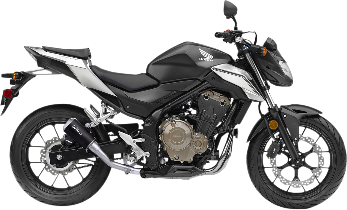 Leo Vince LV-10 Slip-Ons Stainless Steel/Black 15208B