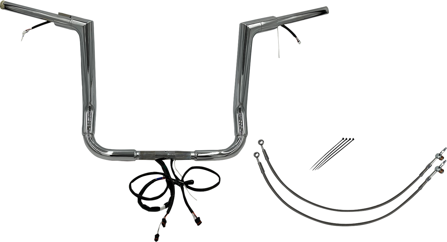 Fat Baggers, Inc. Plug & Play EZ Install 1-1/2" Flat Top Handlebar Kit 601214