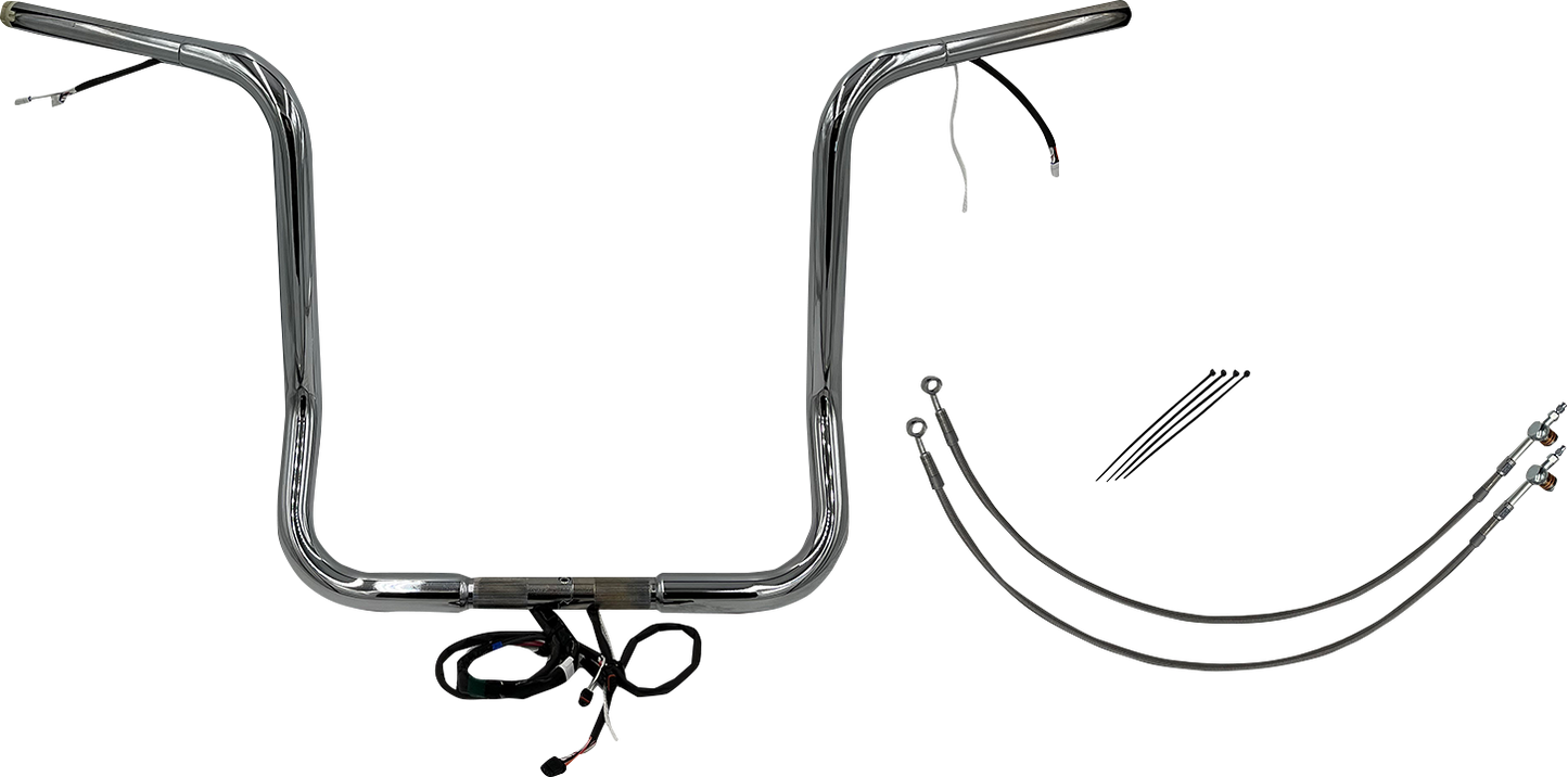 Fat Baggers, Inc. Plug & Play EZ Install 1-1/4" Round Top Handlebar Kit 902516