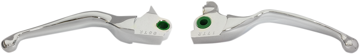 Drag Specialties Smooth Wide Blade Lever Set Chrome 0610-1978