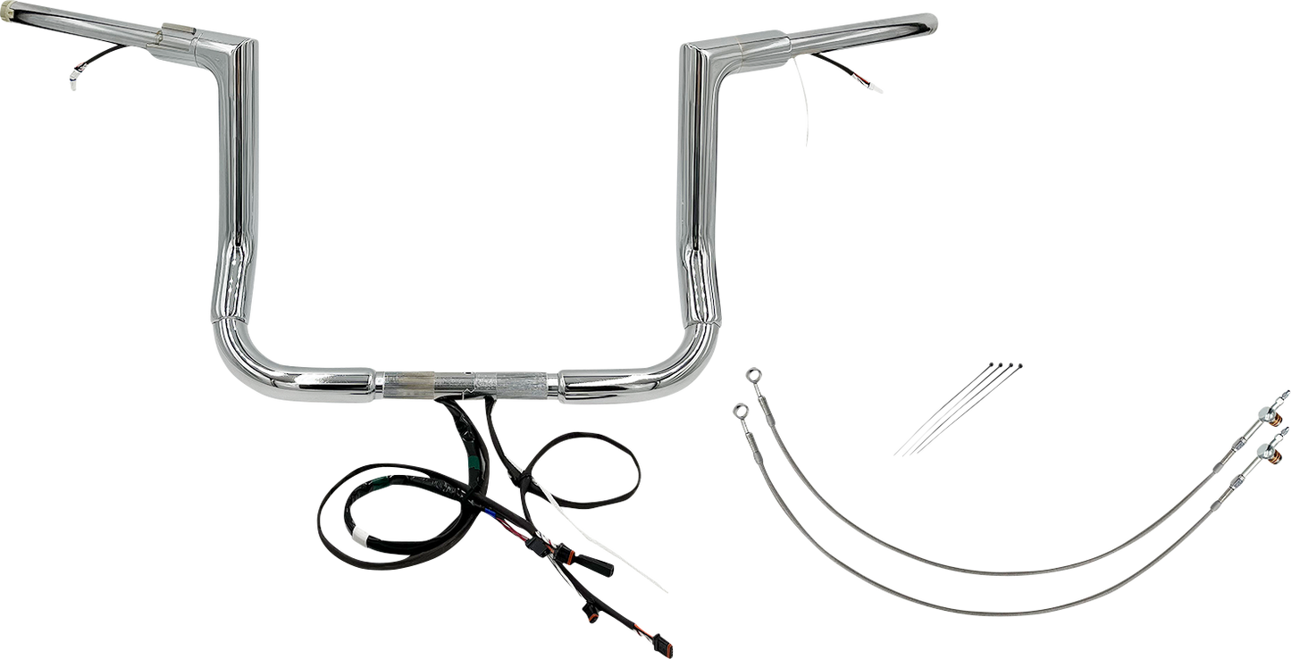 Fat Baggers, Inc. Plug & Play EZ Install 1-1/2" Flat Top Handlebar Kit 601212