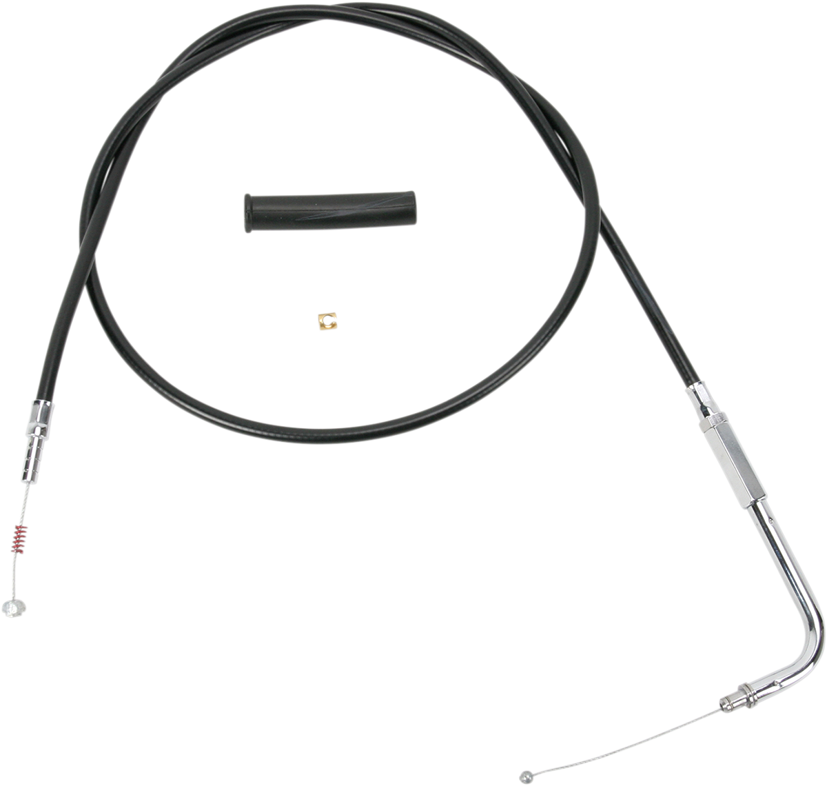 Drag Specialties Alternative Length Black Vinyl Idle Cable 42in.