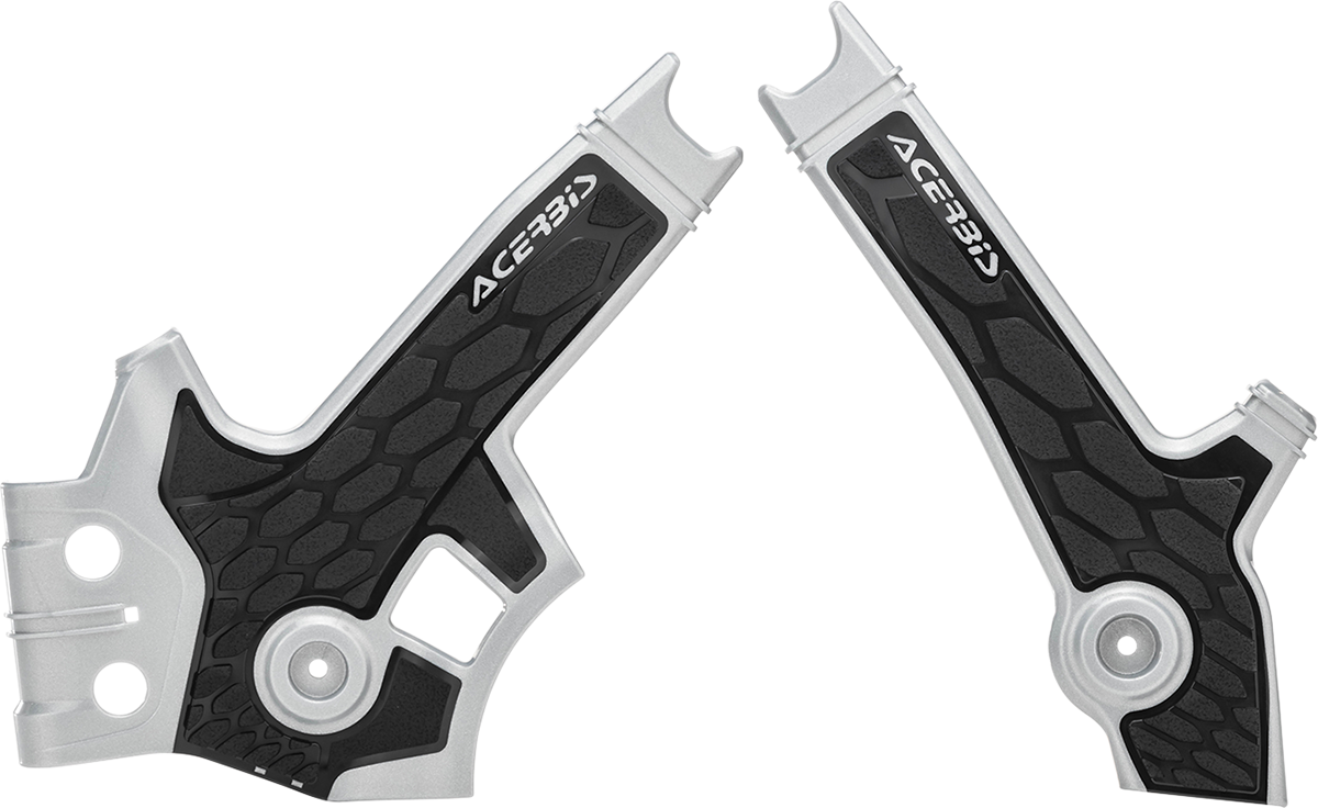 Acerbis X-Grip Frame Guards Silver/Black 2801931019