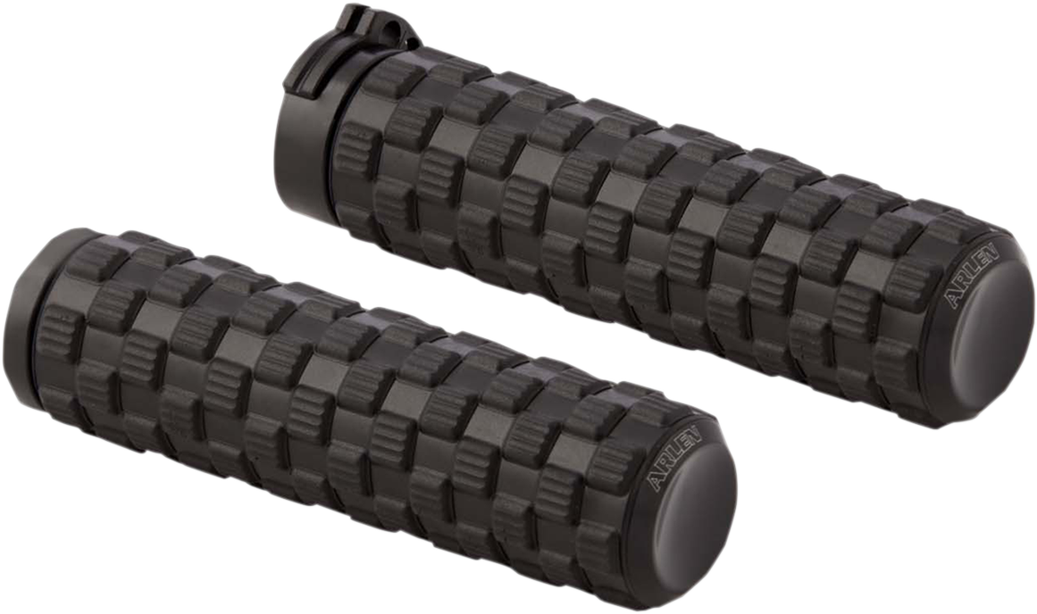 Arlen Ness Cable Fusion Series Grips Black Air Trax 07-350